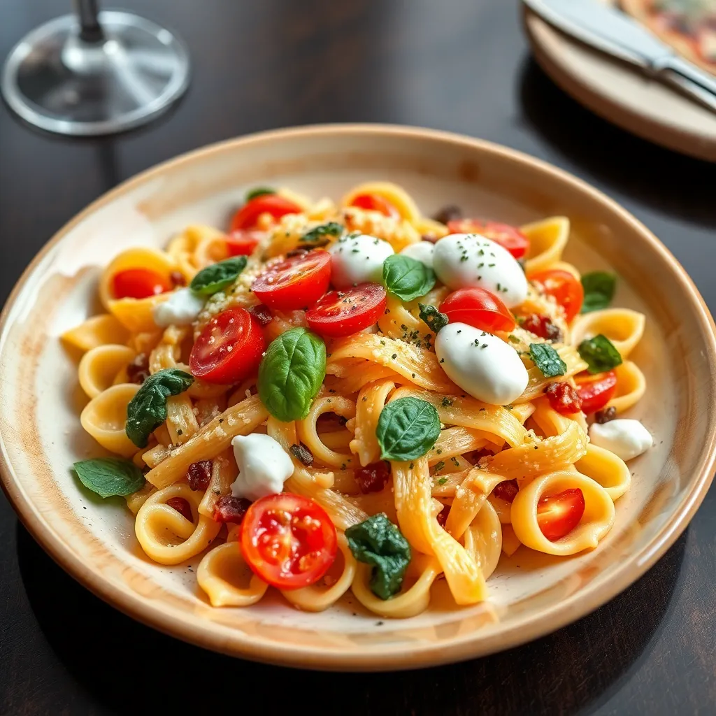 Recept - Farfalle so syrovou omáčkou, baby špenátom a parmezánom