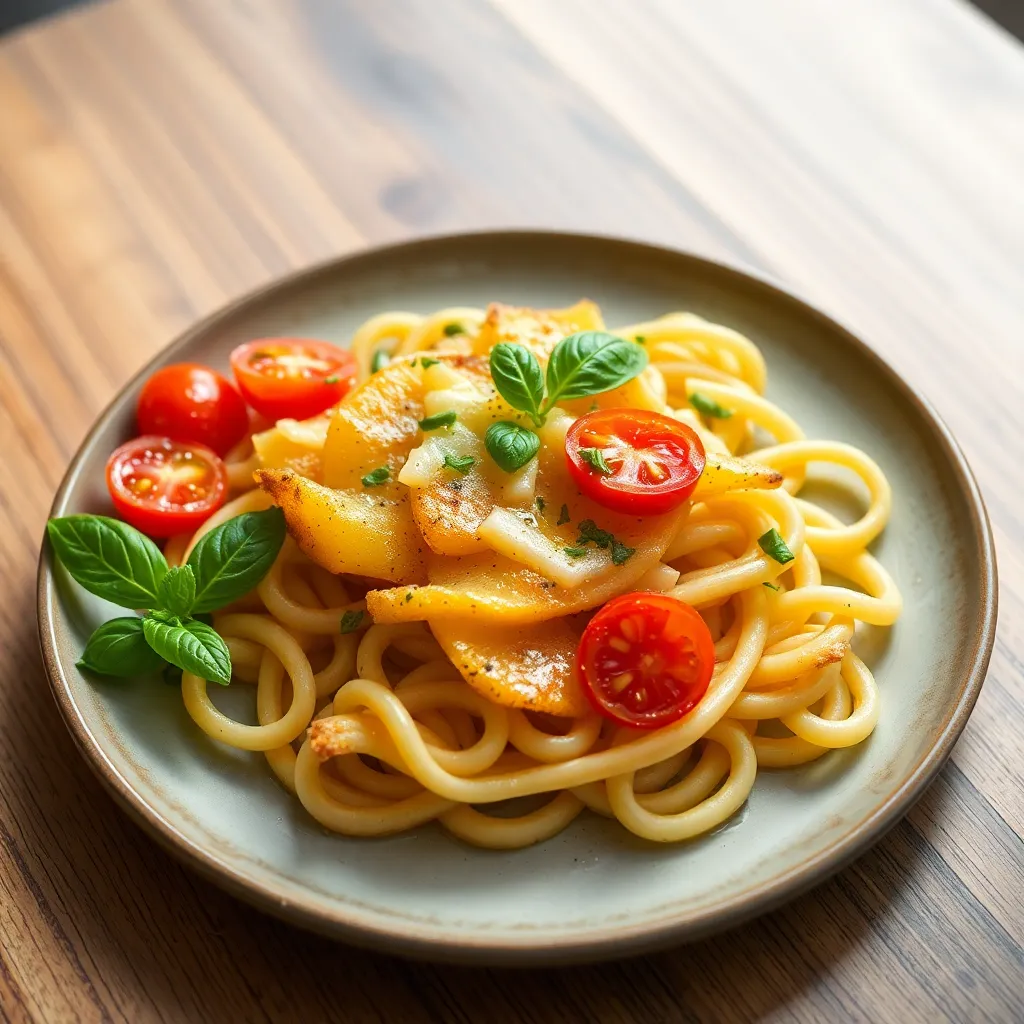 Recept - Špenátové halušky s cheddarovou omáčkou a grilovanou panenkou (1,3,7) 130/150g