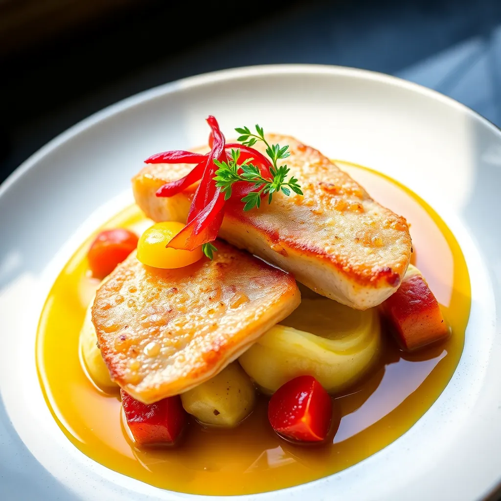 Recept - Sous vide kuracie prsia, 3. Sous vide kuracie prsia s batatovým pyré a zeleninovým šalátom 130g/150g
