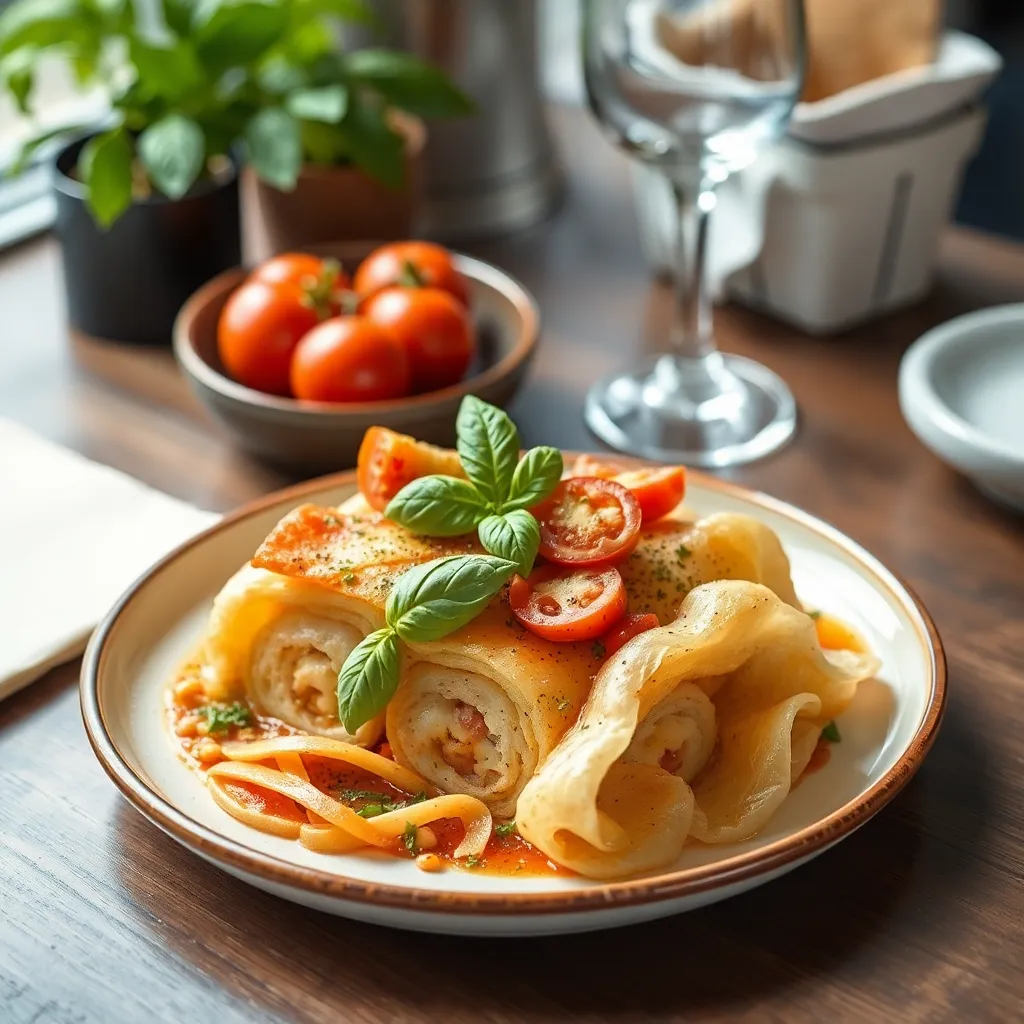 Recept - Kuracia roláda plnená slaninkou a údeným syrom, šťúchané zemiaky, kyslá uhorka