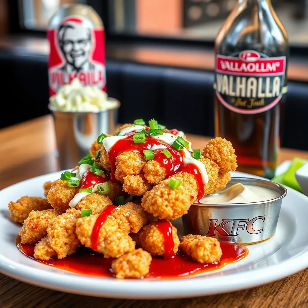 Recept - KFC kuracie chrumkavé stripsi s opekanými zemiakovými dukátikmi a domácim Valhalla dresingom
