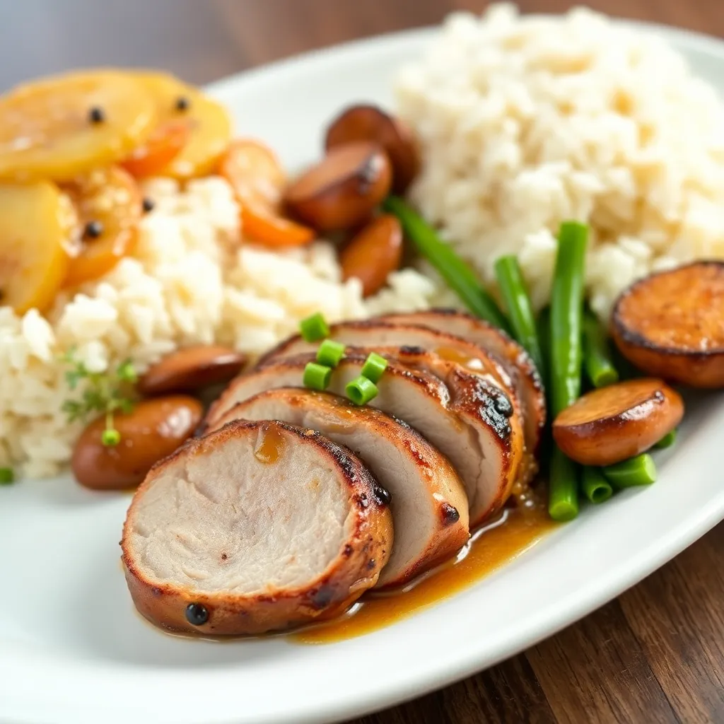Recept - Bravčová panenka na grile, omáčka na výber - syrová / hubová / demiglace, 1/2 ryža, 1/2 pečené zemiaky