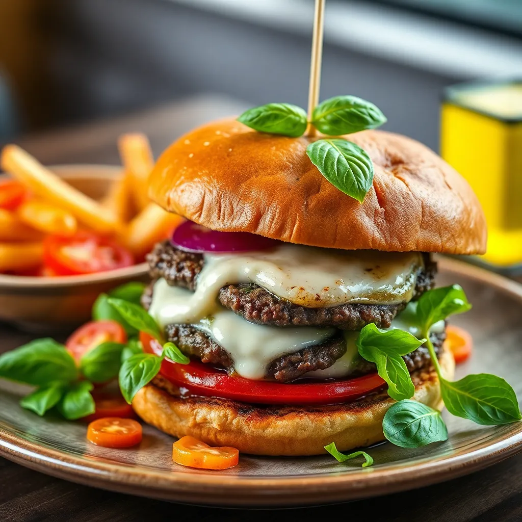 Recept - BURGER s bravčovým trhaným mäsom, hranolky, domáca tatárska omáčka
