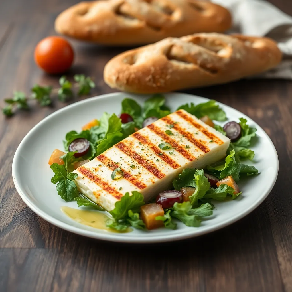 Recept - Grilovaný hermelín na listovom šaláte s bylinkovým dressingom