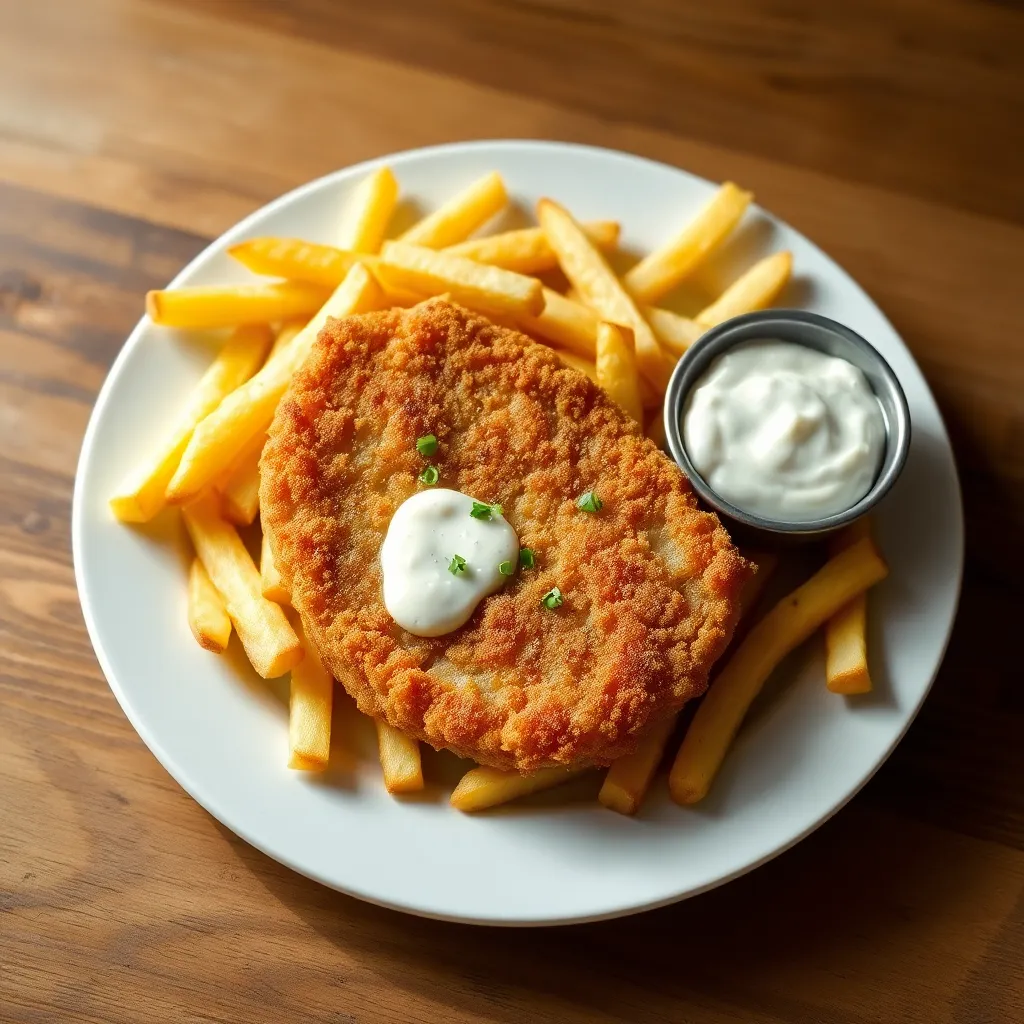 Recept - Vypražaný syr s hranolkami a domácou tatárskou omáčkou
