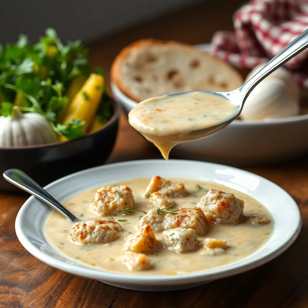 Recept - Domáca cesnaková krémová polievka