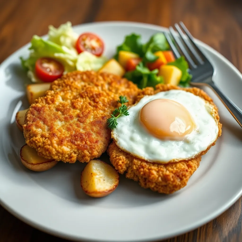 Recept - Bravčový drevorubačský rezeň s volským okom