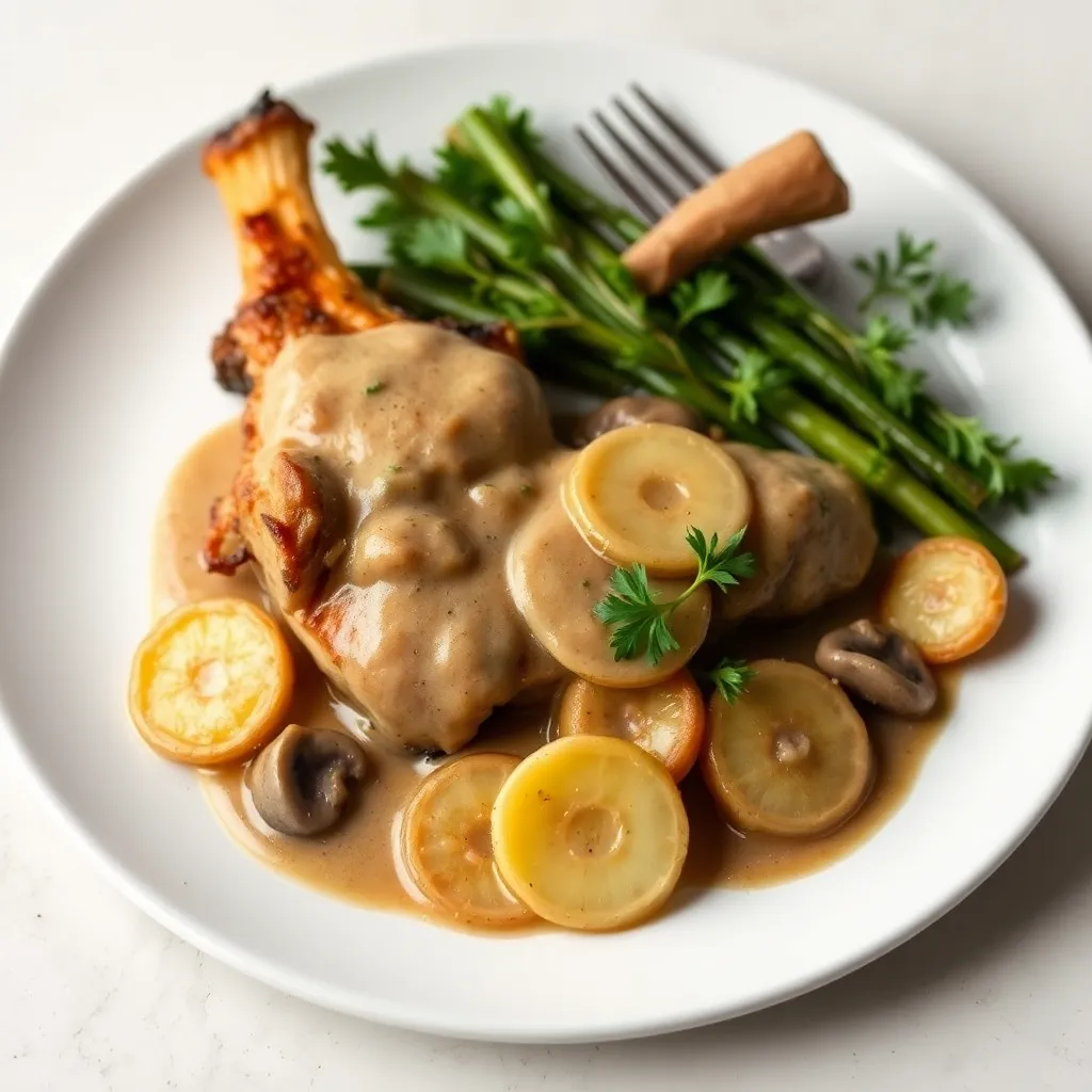 Recept - Do mäkka vypečená bravčová krkovička, dubáková omáčka a zemiakové dukátiky