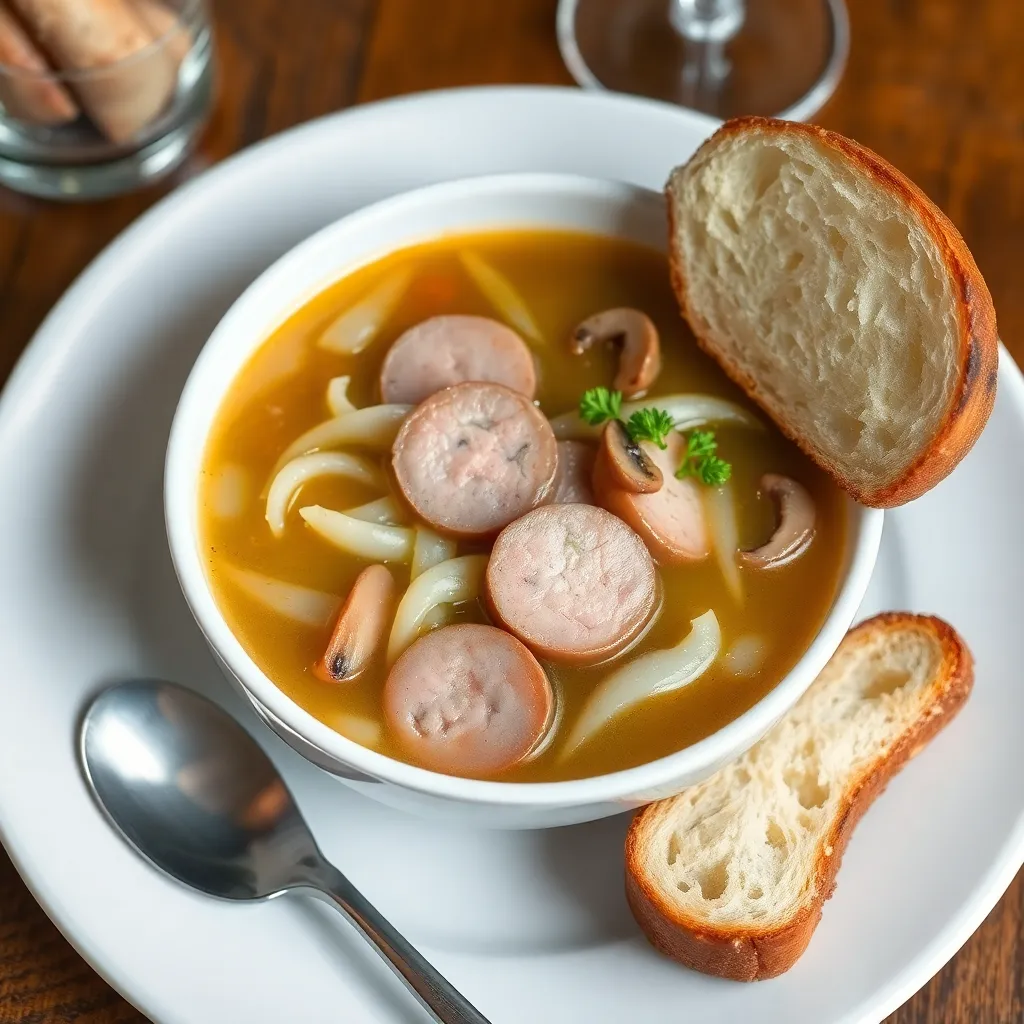 Recept - Domáca kapustnica s klobáskou a hríbmi