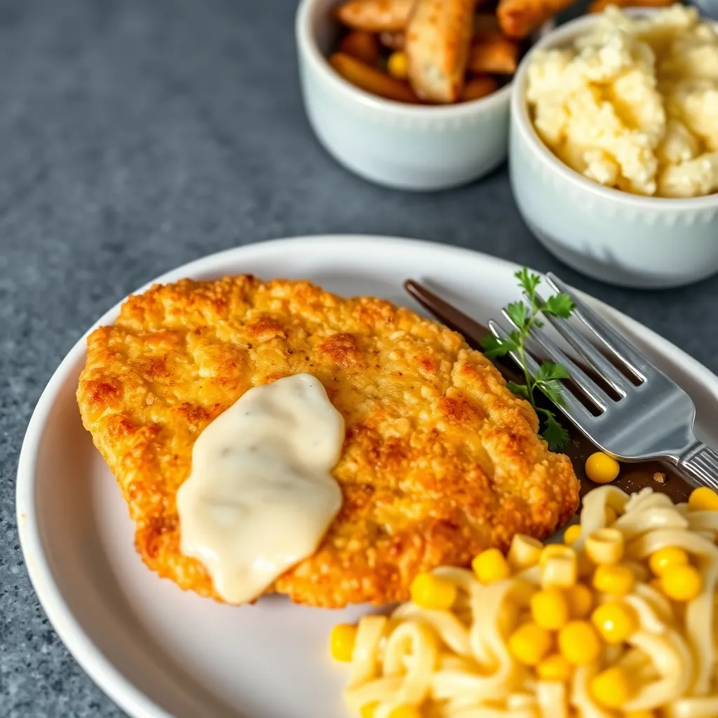 Recept - Kurací rezeň v šunkovo-syrovom cestíčku so zemiakovou kašou a čínskou kapustou s kukuricou
