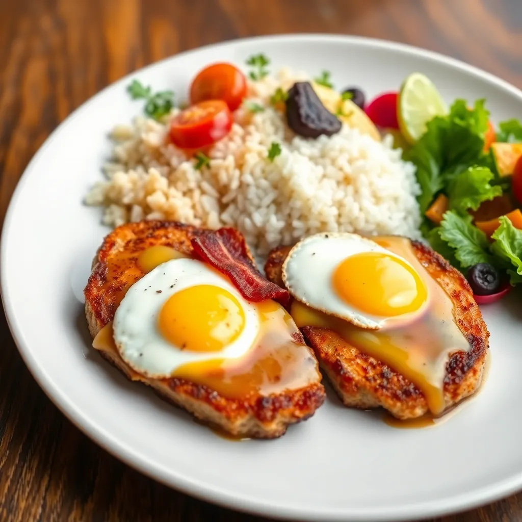 Recept - Domáca veža Valhalla s kuracím steakom, cheddarem a volským okom