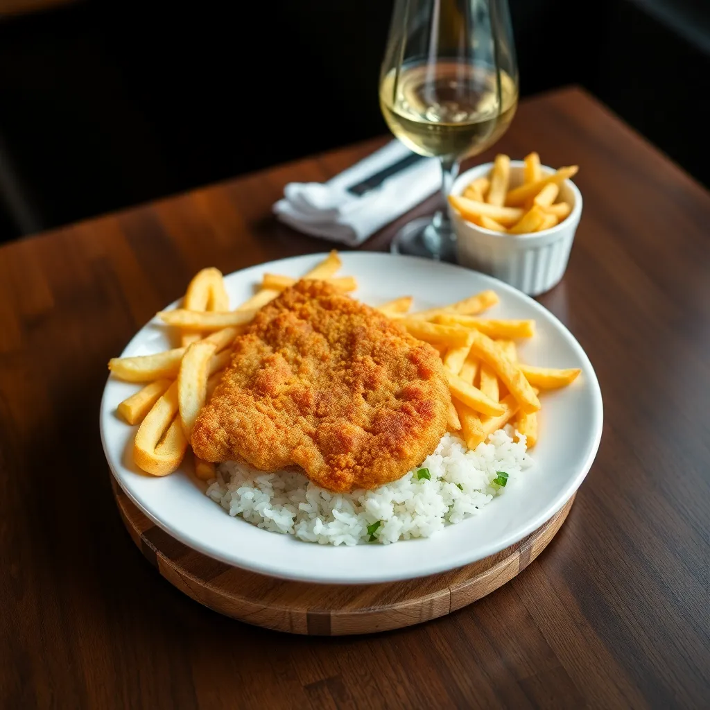 Recept - Vyprážané kuracie rezne v Panko strúhanke s ryžou a hranolkami