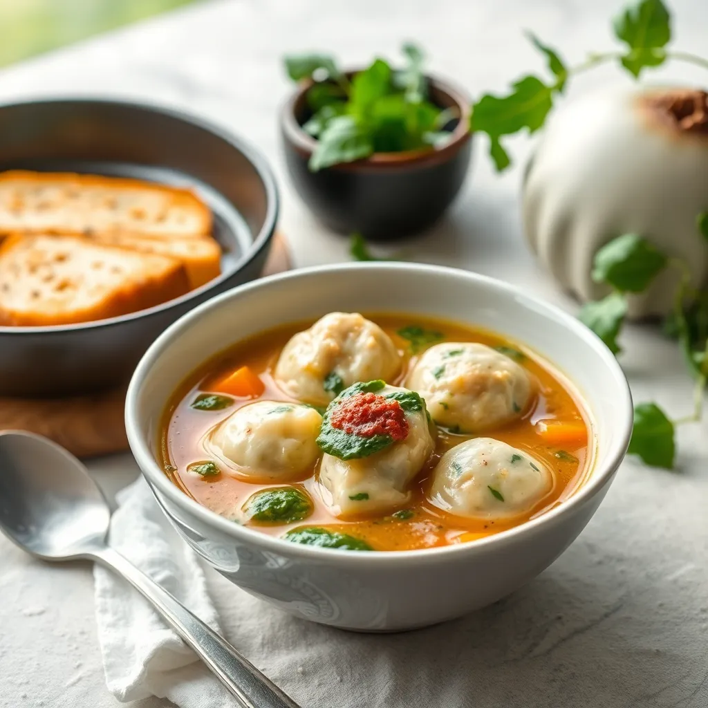 Recept - Zeleninová polievka so špenátovými haluškami