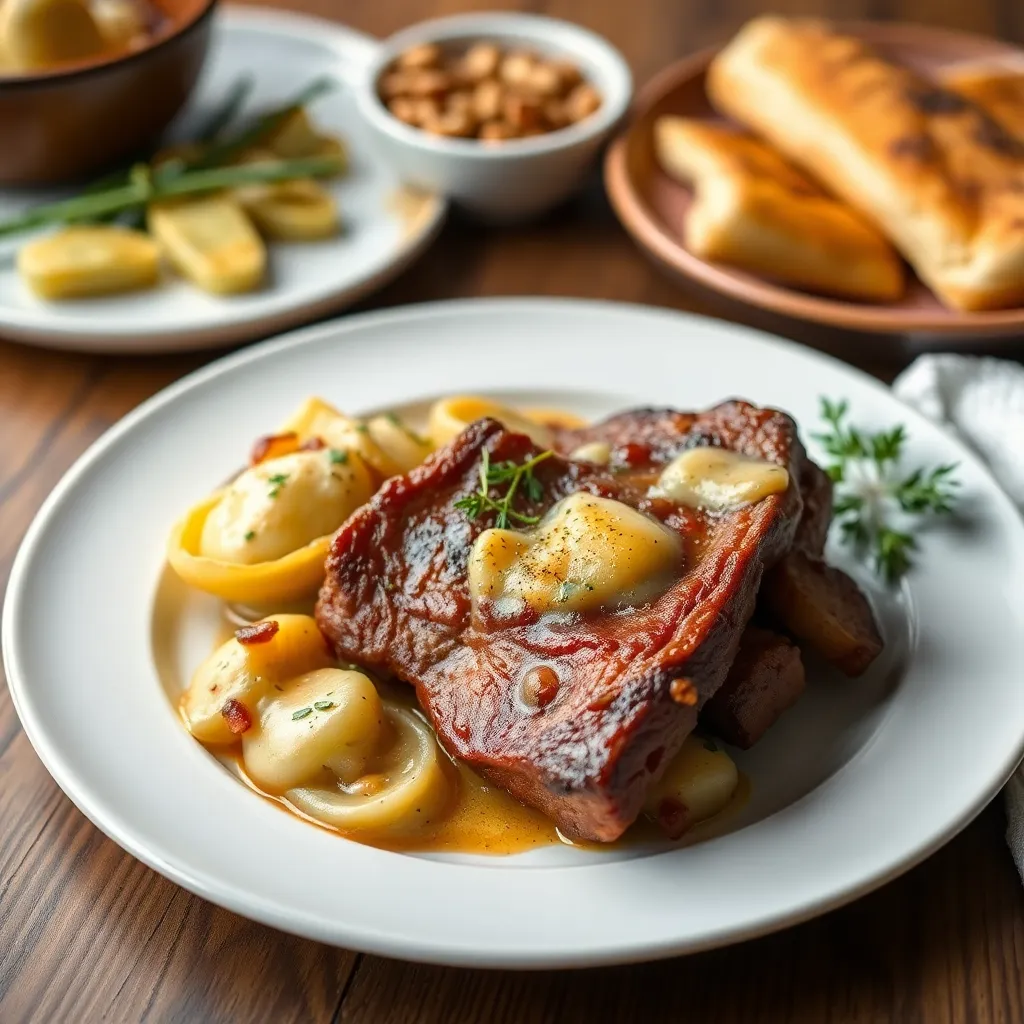 Recept - Bravčové rebrá s pečenými bryndzovými zemiakmi (7) 200g/150g