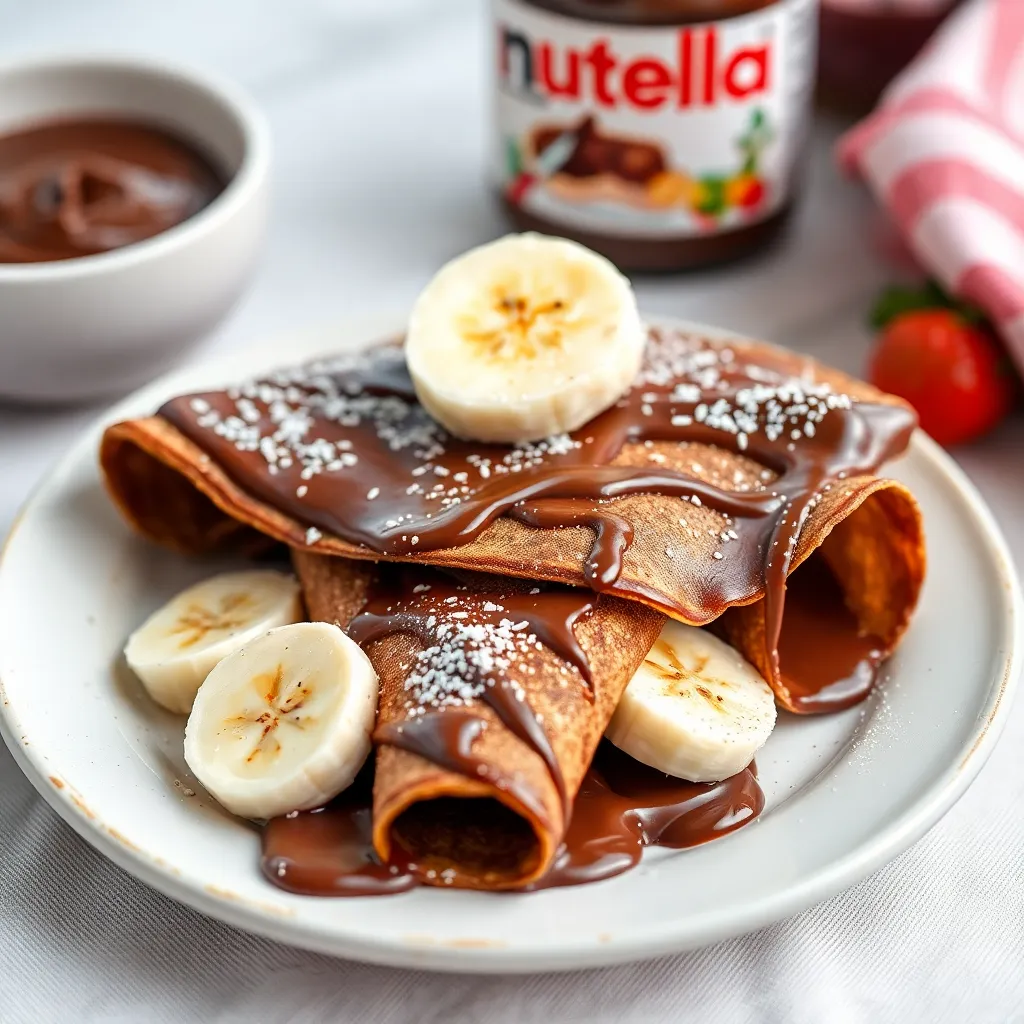 Recept - Čokoládové palacinky s Nutellou a banánom