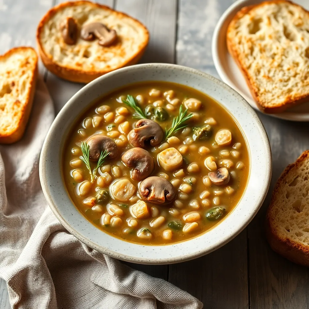 Recept - Krúpková s hríbami