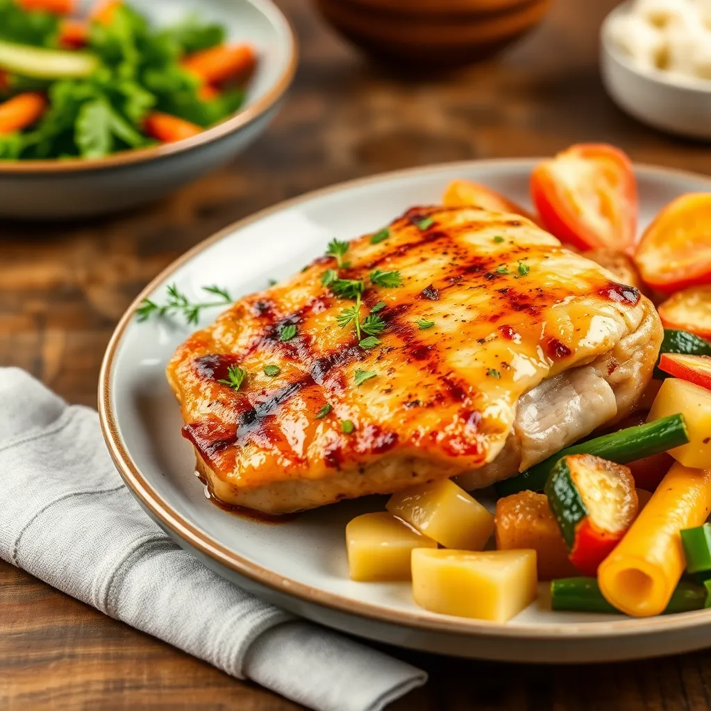 Recept - Marinované kuracie stehno s grilovanou zeleninou