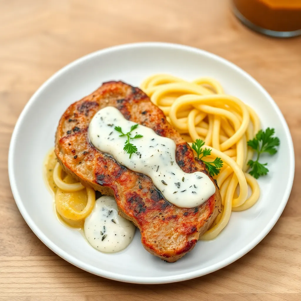 Recept - Morčací steak so zemiakovými röstami a nivovou omáčkou