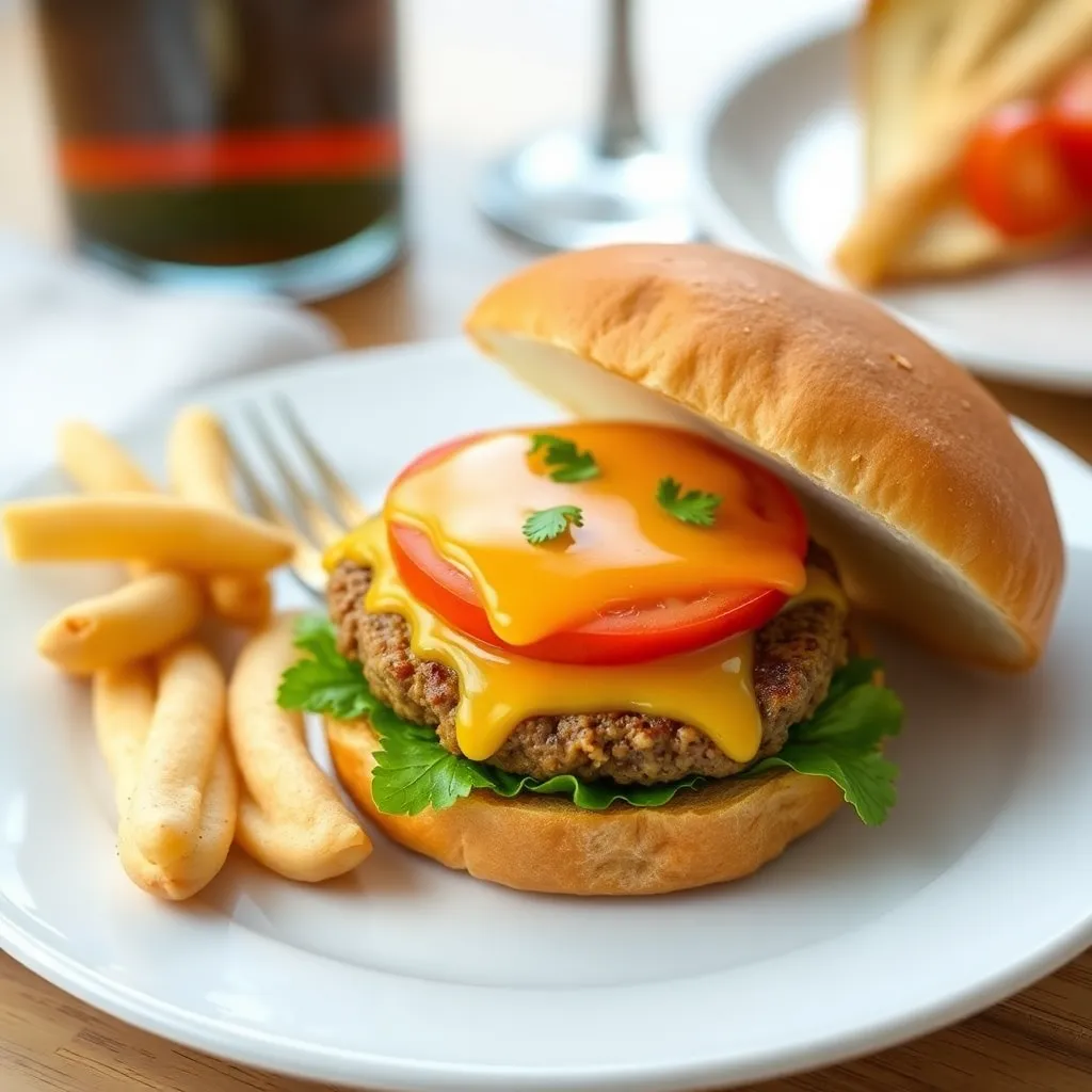 Recept - Mrkvovo-hovädzí burger s cheddarom a americkým dresingom
