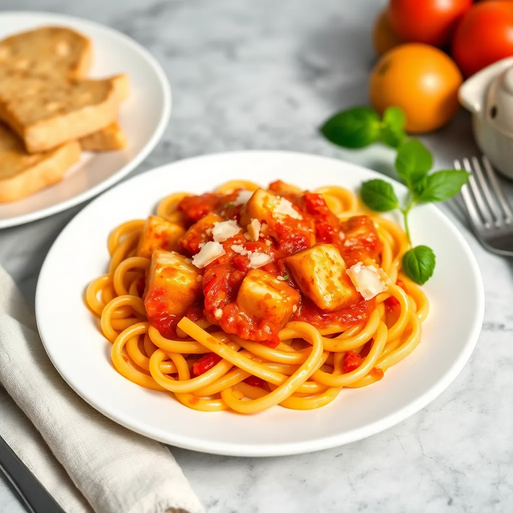 Recept - Penne Arrabiata s kuracím mäsom a parmezánom