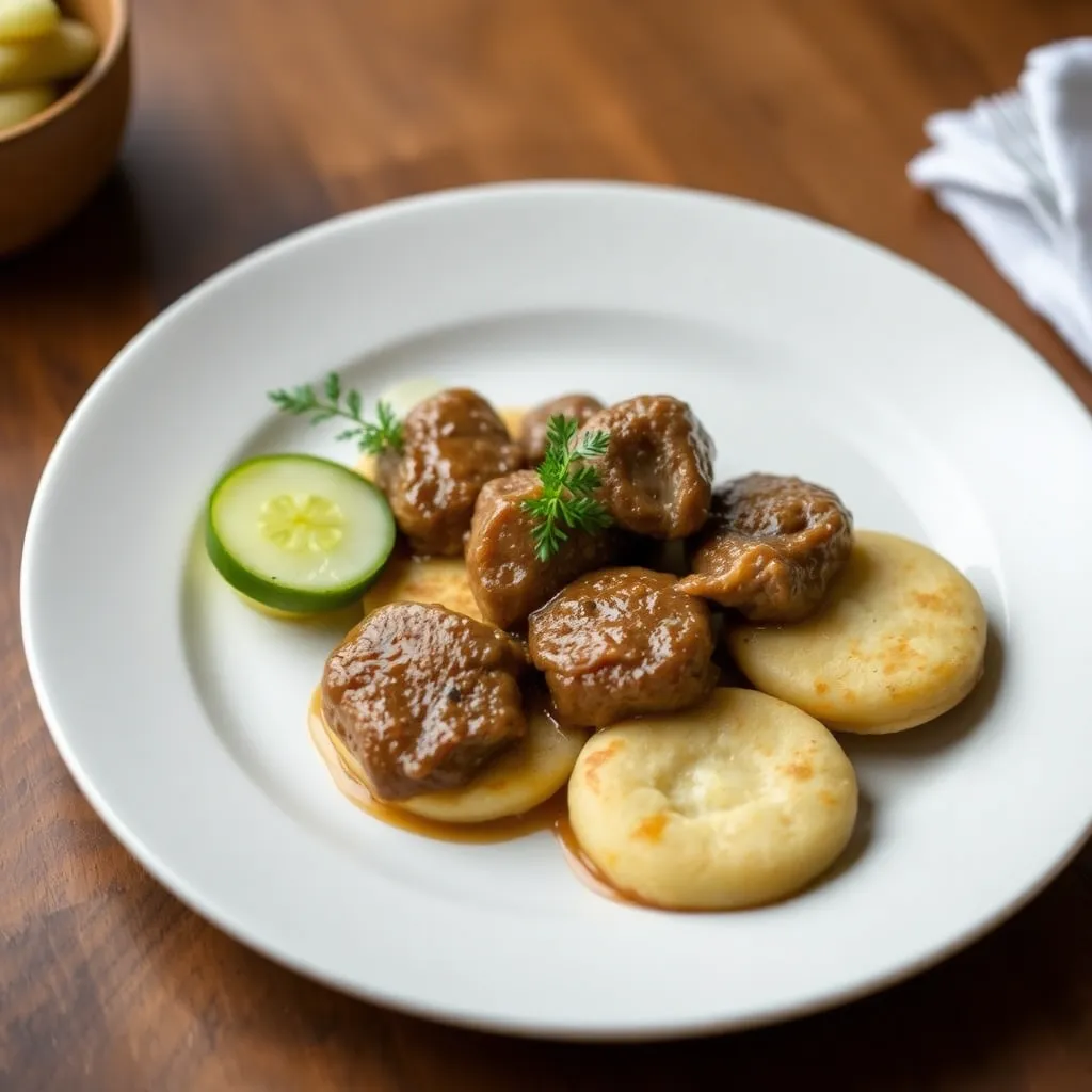 Recept - Restované kuracie pečene so zemiakovými plackami a kyslou uhorkou