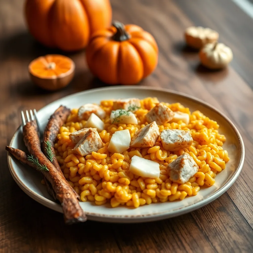 Recept - Tekvicové rizoto s parmezánom a kuracími kúskami