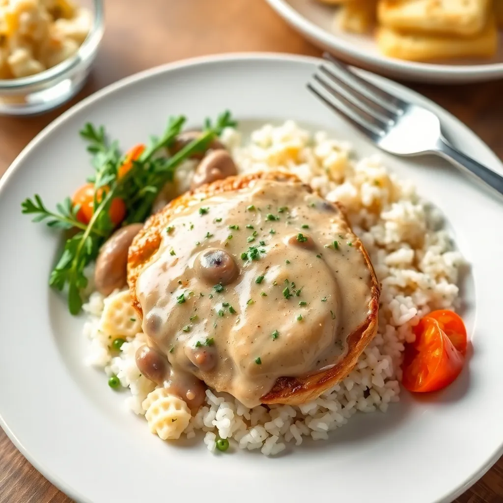 Recept - Kurací steak so šampiňónovou omáčkou s pórom a smotanou