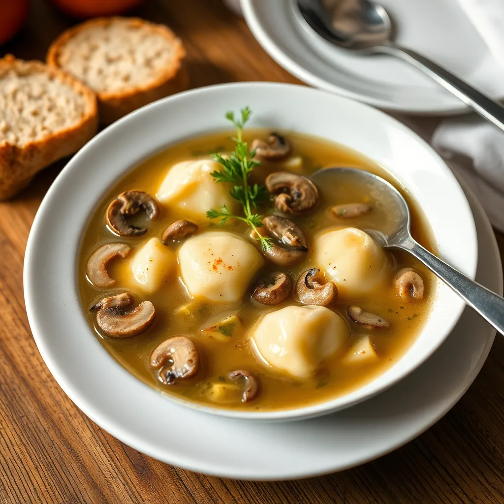Recept - Šampiňónová s mrveničkou